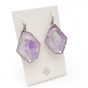 KENDRA SCOTT AMETHYSTDICHROIC GLASS EARRINGS -Dax earrings